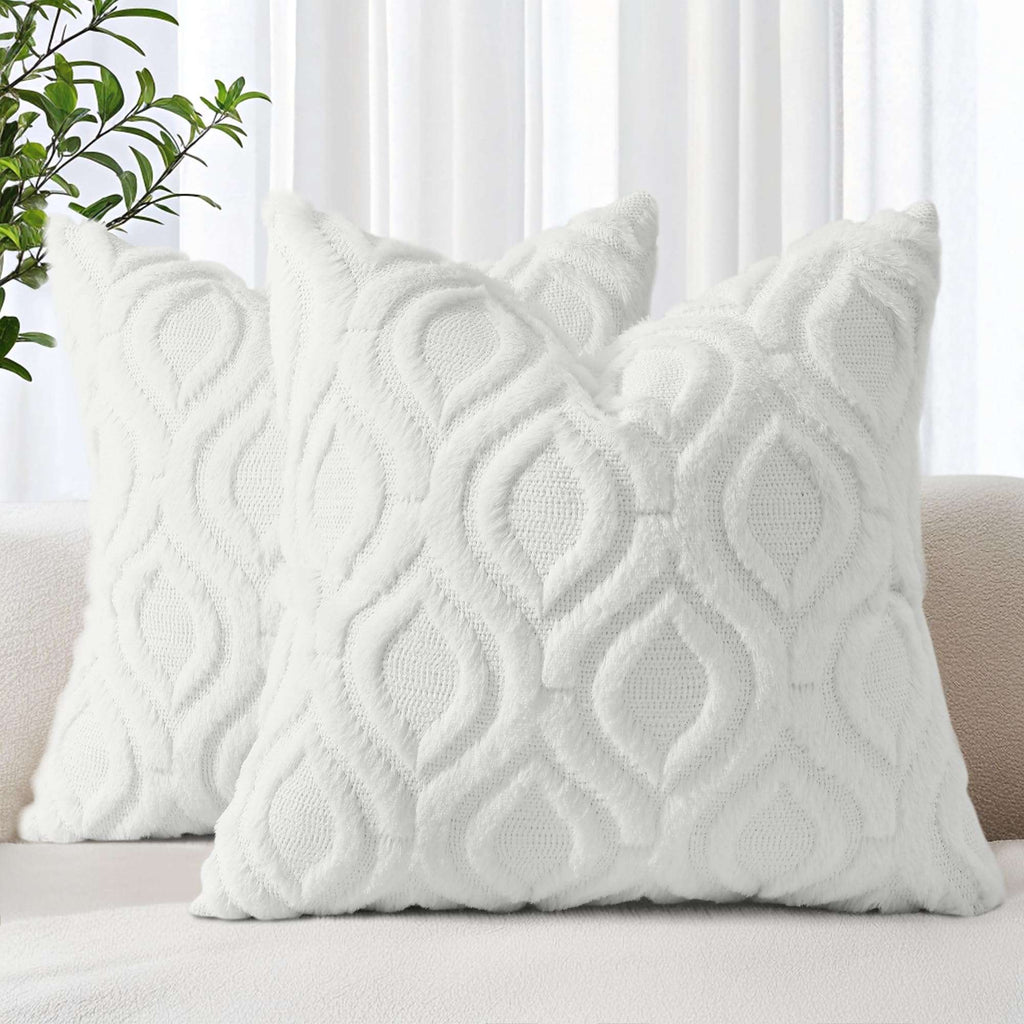 Farmhouse Faux Wool Pillow Covers - Decor by Handbags Specialist Headquarter | Available at Handbags Specialist Headquarter