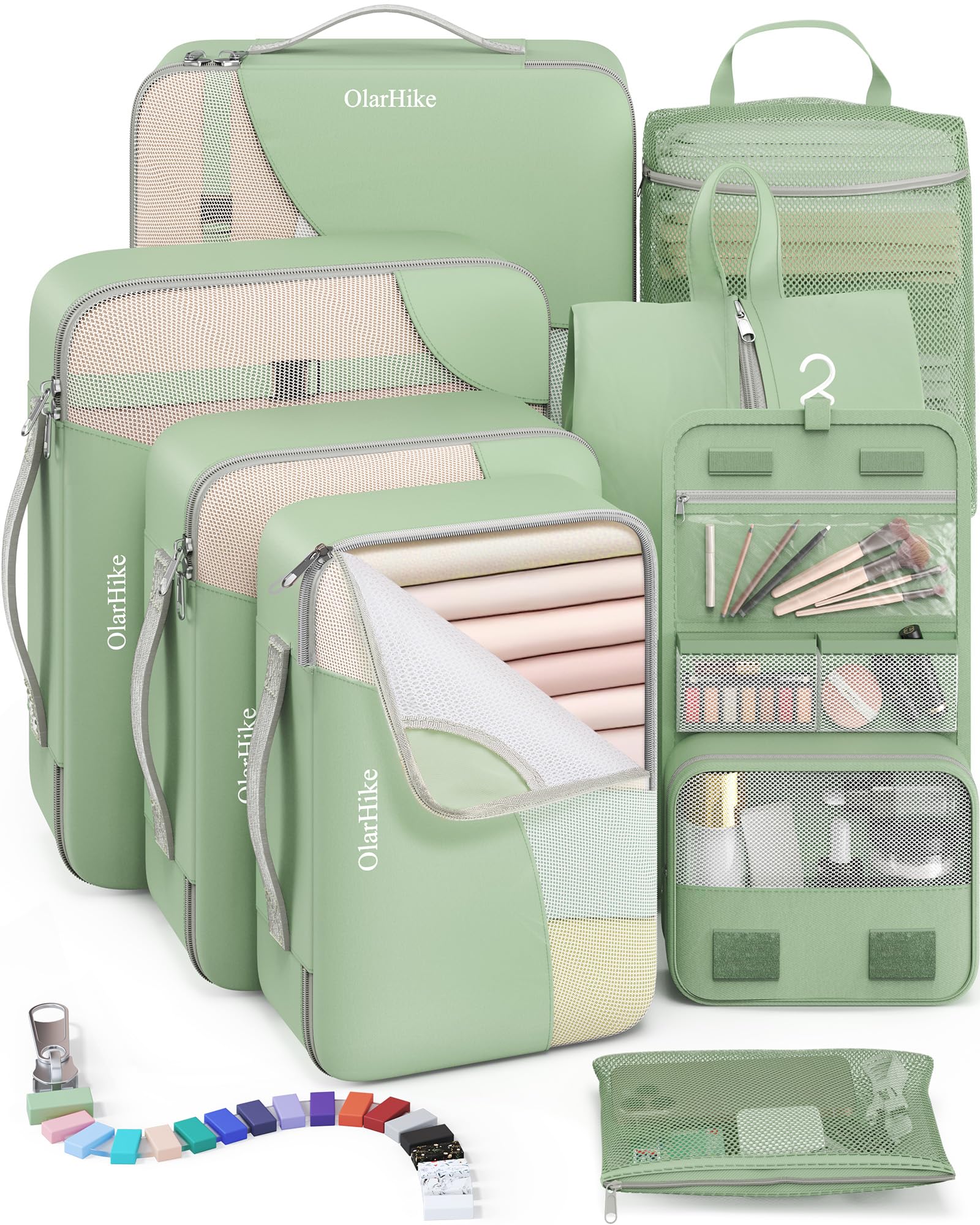 OlarHike Travel Cube Set - Cream Organizer & Gifts -  by Handbags Specialist Headquarter | Available at Handbags Specialist Headquarter