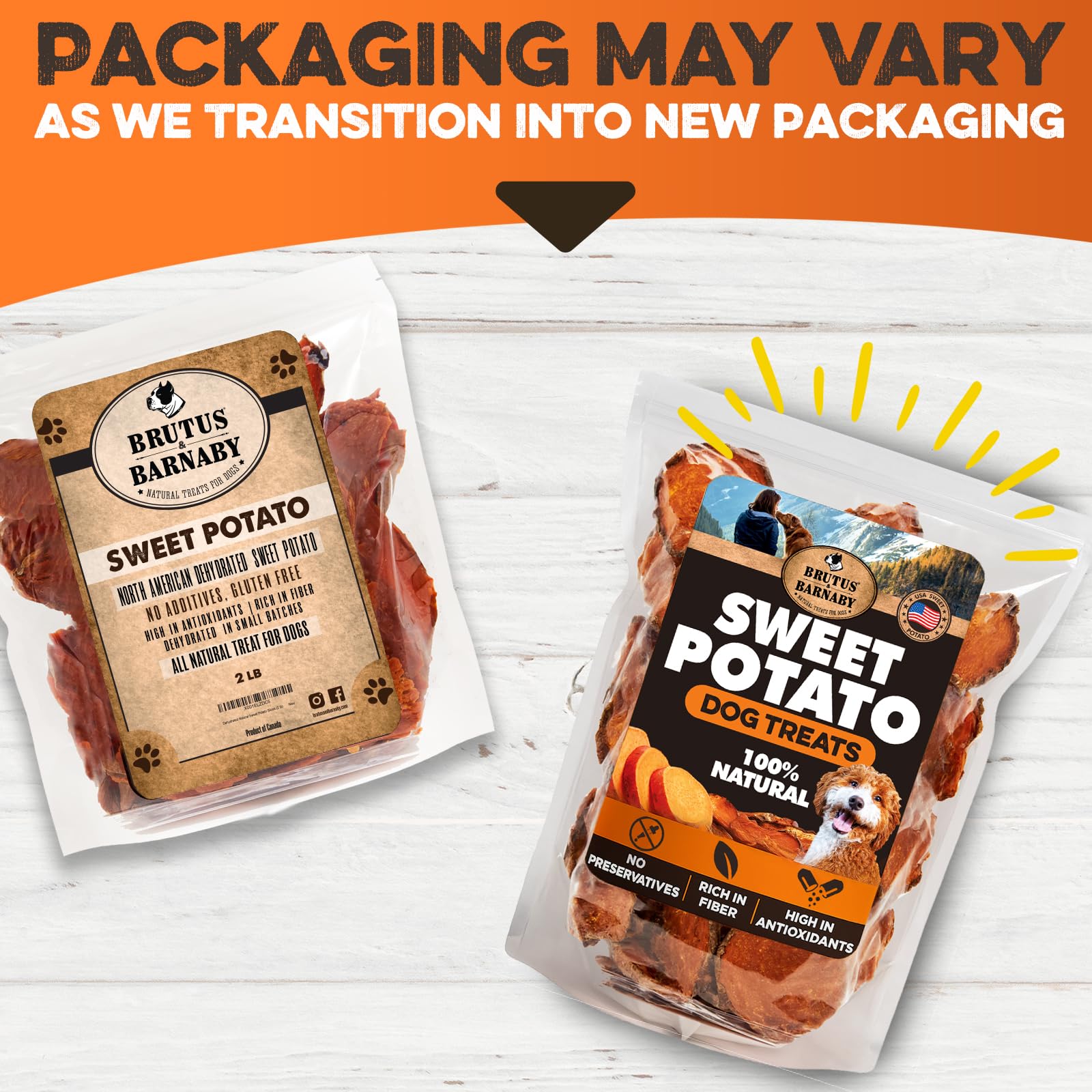 Brutus & Barnaby Sweet Potato Pup Delights - Pet Supplies by Handbags Specialist Headquarter | Available at Handbags Specialist Headquarter