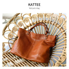 Kattee Women's Leather Tote Bag