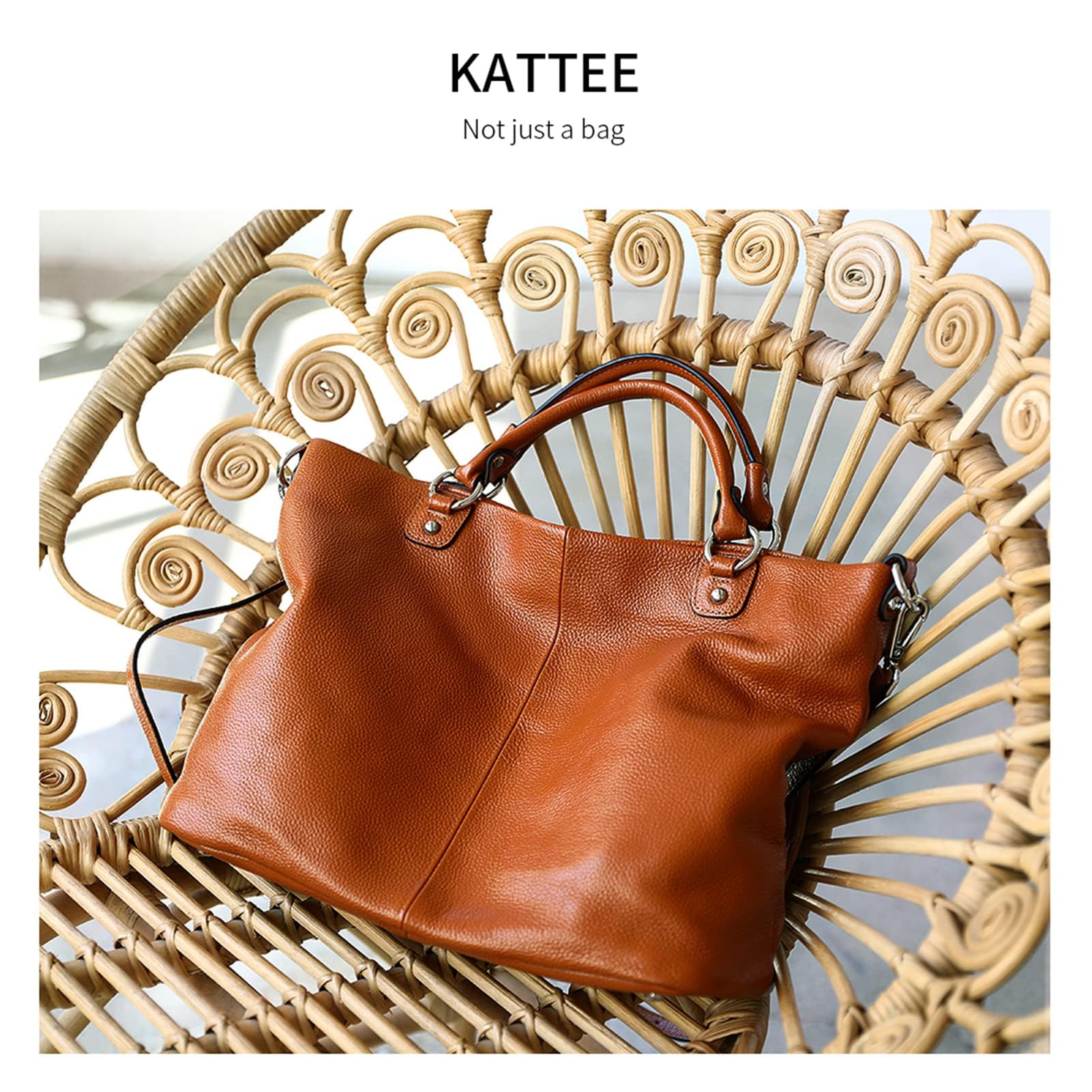 Kattee Women's Leather Tote Bag