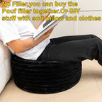 VersaPouf: Unstuffed Ottoman & Foot Rest Cover - Decor by Handbags Specialist Headquarter | Available at Handbags Specialist Headquarter