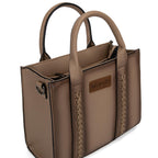 Western Chic Wrangler Tote: Vegan Leather, Versatile Strap