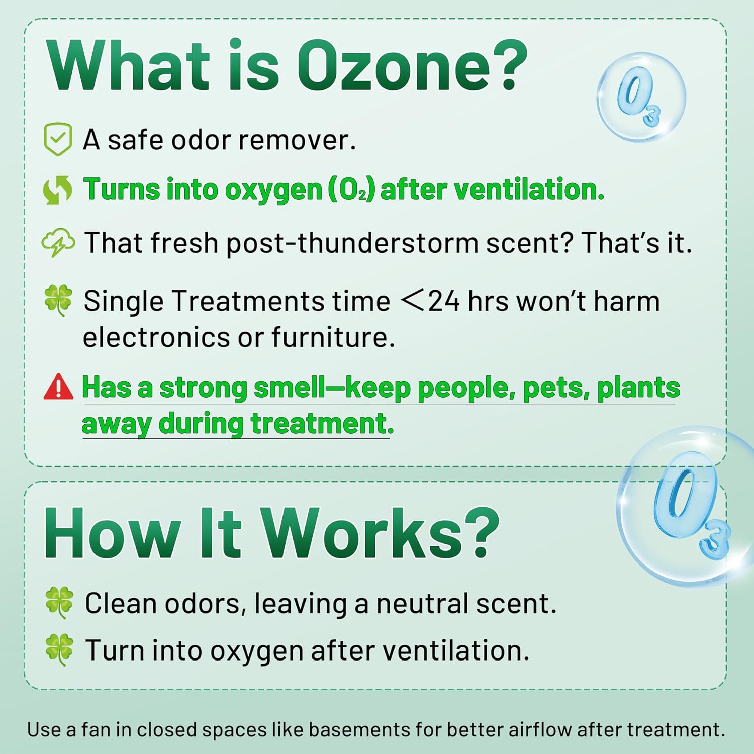 Industrial Ozone Generator 45,000mg/h Odor Clean