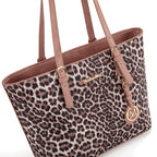 Leopard Luxe: Montana West 3pc Tote & Satchel Set