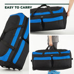 Travelers Club 36" Asgard 3-Wheel Rolling Duffel Bag -  by Handbags Specialist Headquarter | Available at Handbags Specialist Headquarter