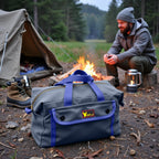 Waxed Canvas Military Duffle Bag, Olive Green