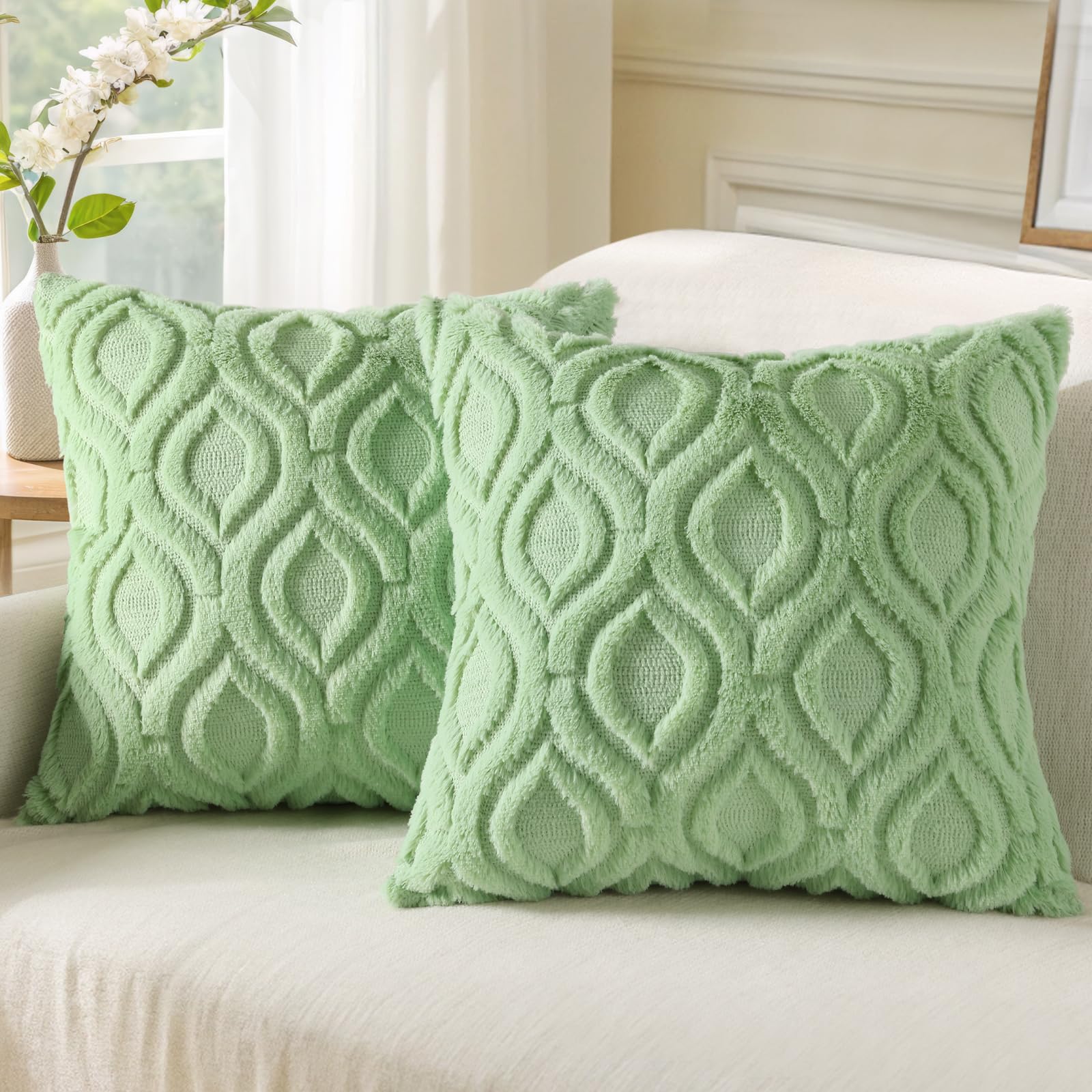 Farmhouse Faux Wool Pillow Covers - Decor by Handbags Specialist Headquarter | Available at Handbags Specialist Headquarter