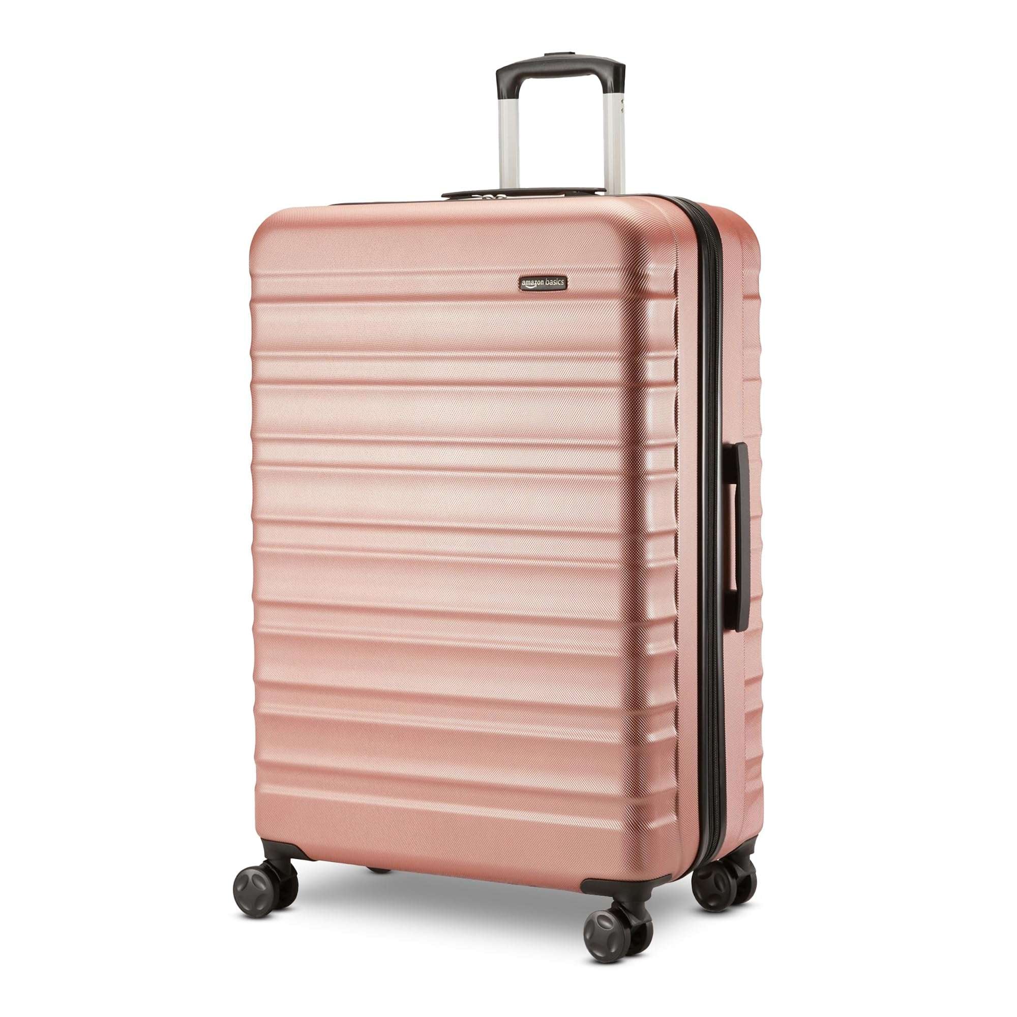 Rose Gold Hardside Carry-On - Luggage Travel Bags by Handbags Specialist Headquarter | Available at Handbags Specialist Headquarter