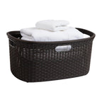 Ivory Wicker Mind Reader 40L Laundry Basket - Laundry Baskets by Handbags Specialist Headquarter | Available at Handbags Specialist Headquarter