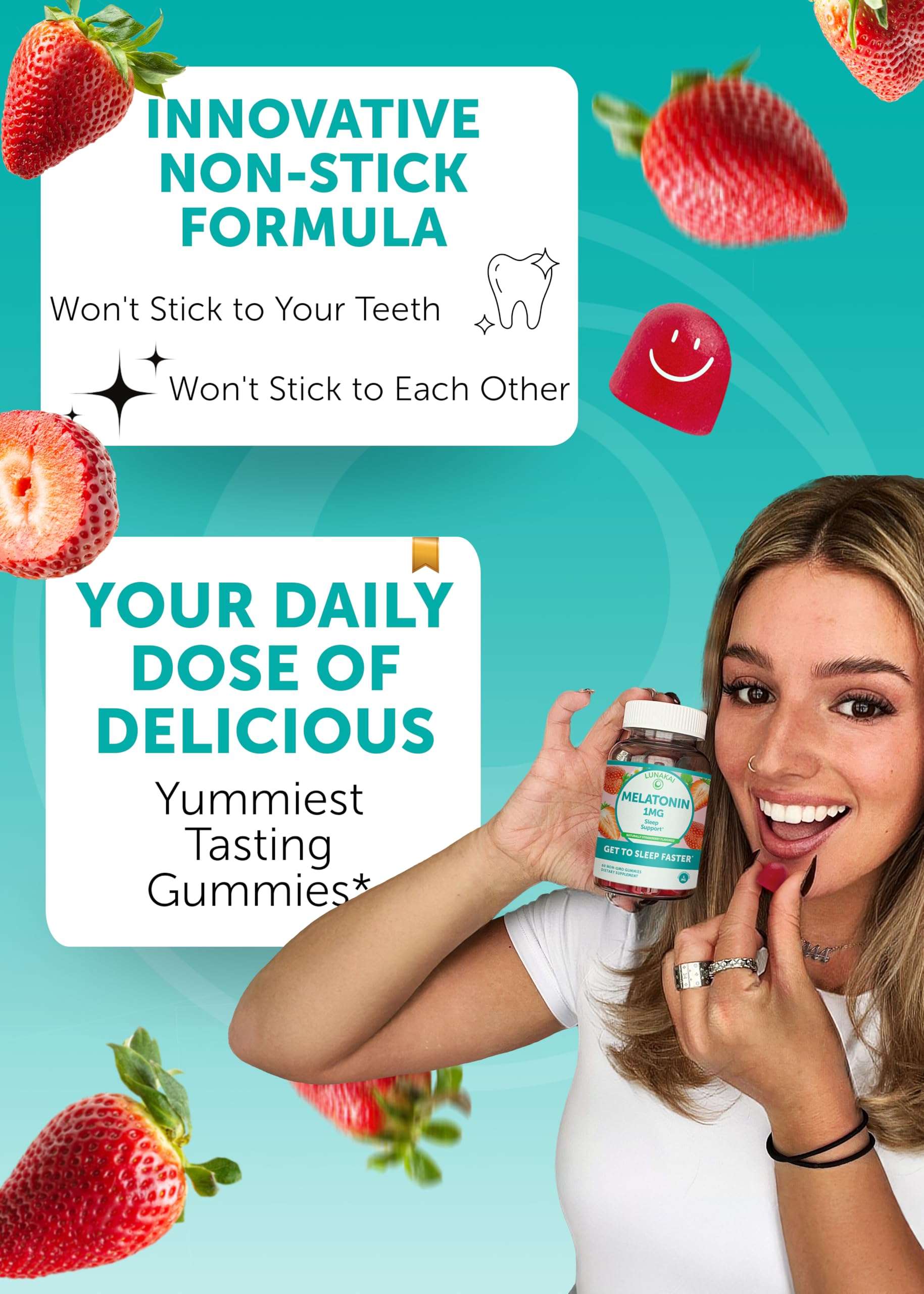 Lunakai Low-Dose Melatonin Gummies for Restful Sleep - Health Care by Handbags Specialist Headquarter | Available at Handbags Specialist Headquarter