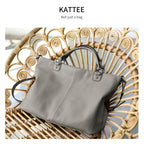 Kattee Women's Leather Tote Bag