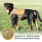 GuardianGrip Tactical Dog Vest - Large, Reflective, Green -  by Handbags Specialist Headquarter | Available at Handbags Specialist Headquarter