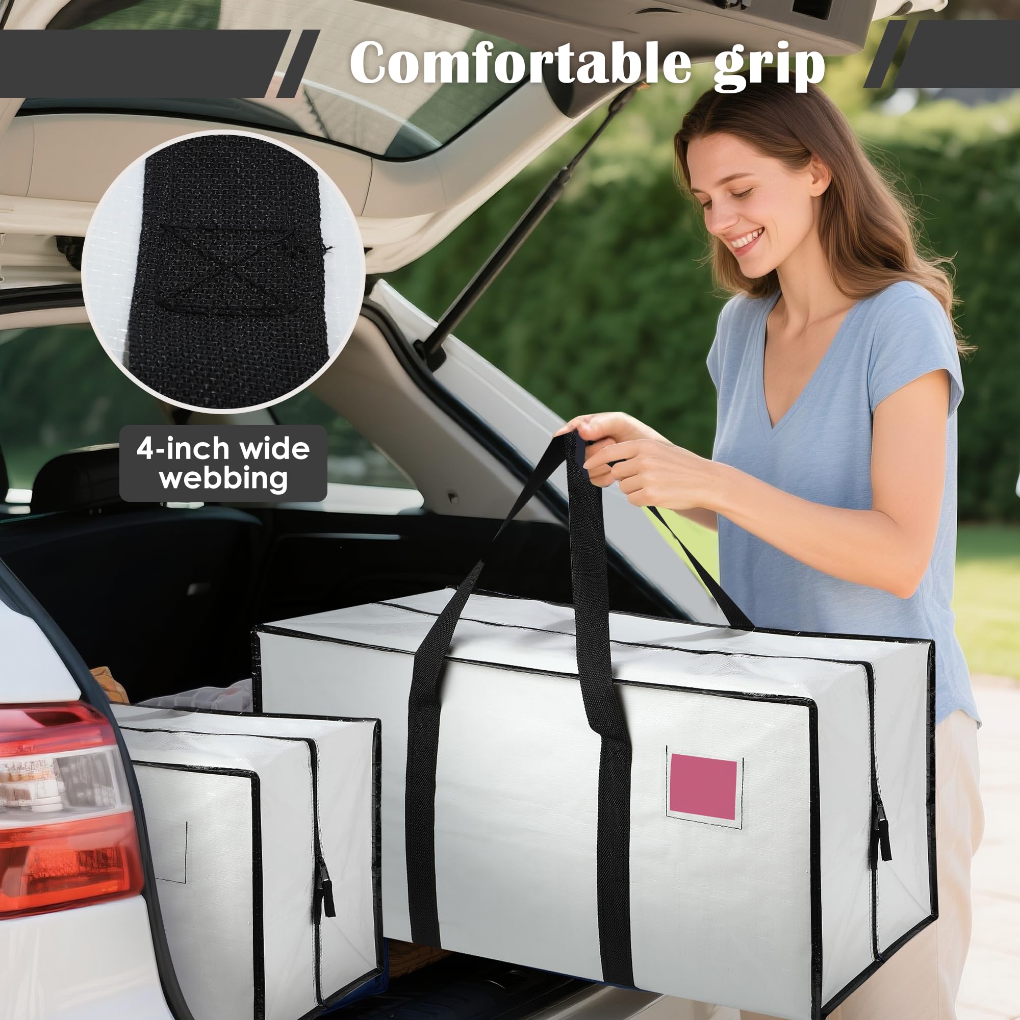 6 Pack XL Heavy Duty Moving Bags - Dark Blue