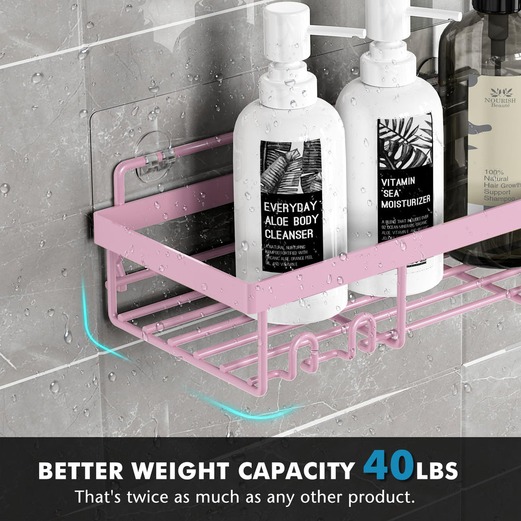 Moforoco Adhesive Shower Caddy Shelf Organizer - Decor by Handbags Specialist Headquarter | Available at Handbags Specialist Headquarter