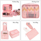 TravelMate 8-Piece Packing Cubes - Luggage Travel Bags by Handbags Specialist Headquarter | Available at Handbags Specialist Headquarter