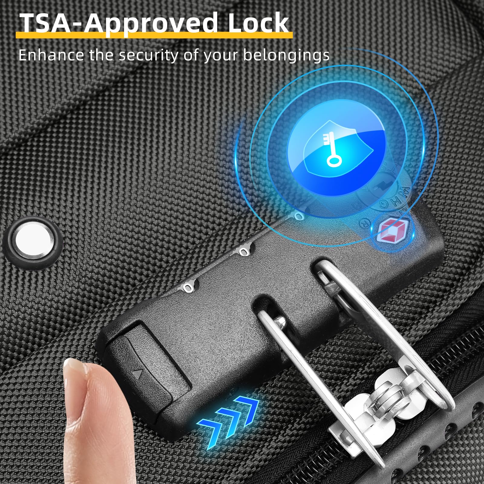 LARVENDER Expandable 5-Piece Spinner Luggage Set -  by Handbags Specialist Headquarter | Available at Handbags Specialist Headquarter