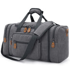 Expandable Canvas Travel Duffel Bag 60L – Versatile, Spacious, Durable Design