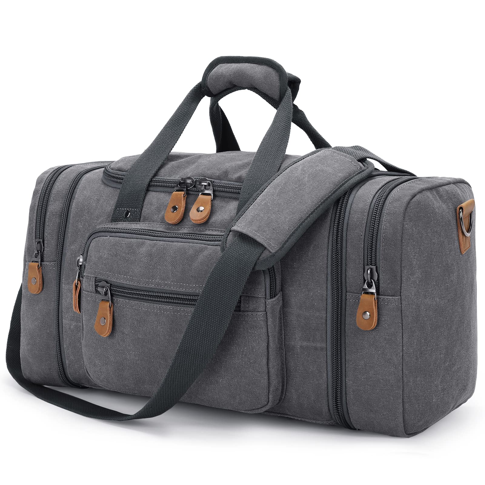 Expandable Canvas Travel Duffel Bag 60L – Versatile, Spacious, Durable Design