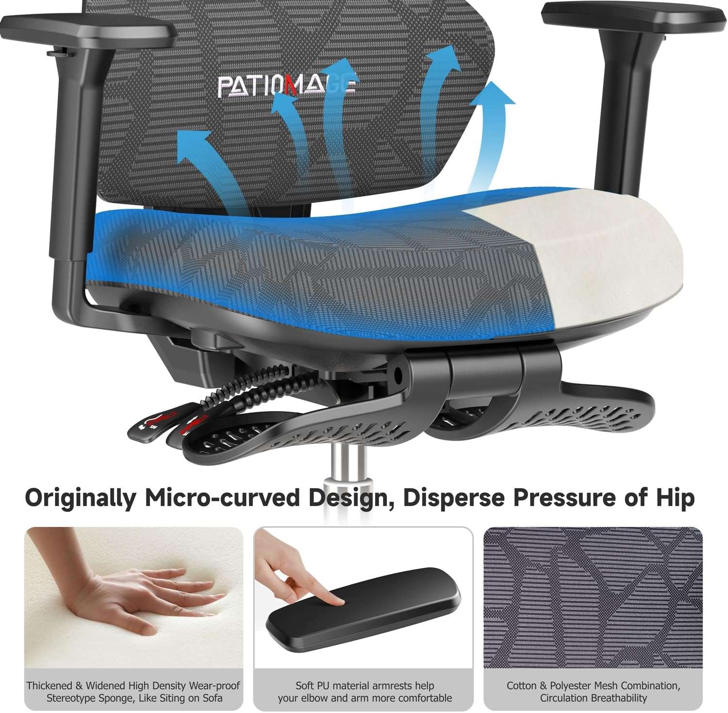 ErgoMax Gaming Chair: Tall & Recline Comfort - Gaming Accessories by Handbags Specialist Headquarter | Available at Handbags Specialist Headquarter