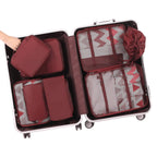 TravelMate 8-Piece Packing Cubes - Luggage Travel Bags by Handbags Specialist Headquarter | Available at Handbags Specialist Headquarter