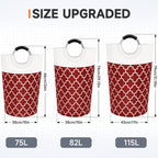 Collapsible Hamper Bag - Grey - Laundry Baskets by Handbags Specialist Headquarter | Available at Handbags Specialist Headquarter