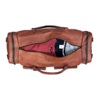 Leather Duffle Bag for Men - 21 Brown