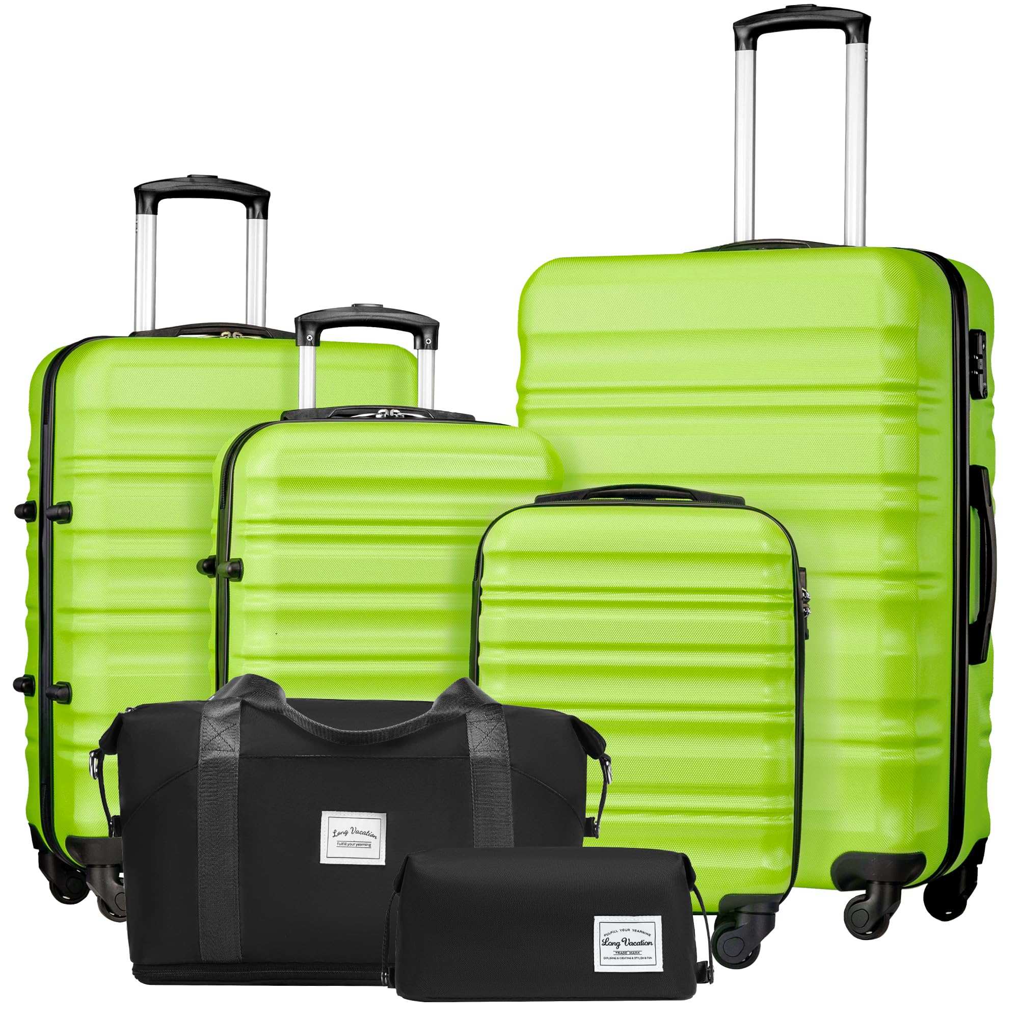 VoyagePro 6-Piece Hardshell Luggage Set - Luggage Travel Bags by Handbags Specialist Headquarter | Available at Handbags Specialist Headquarter
