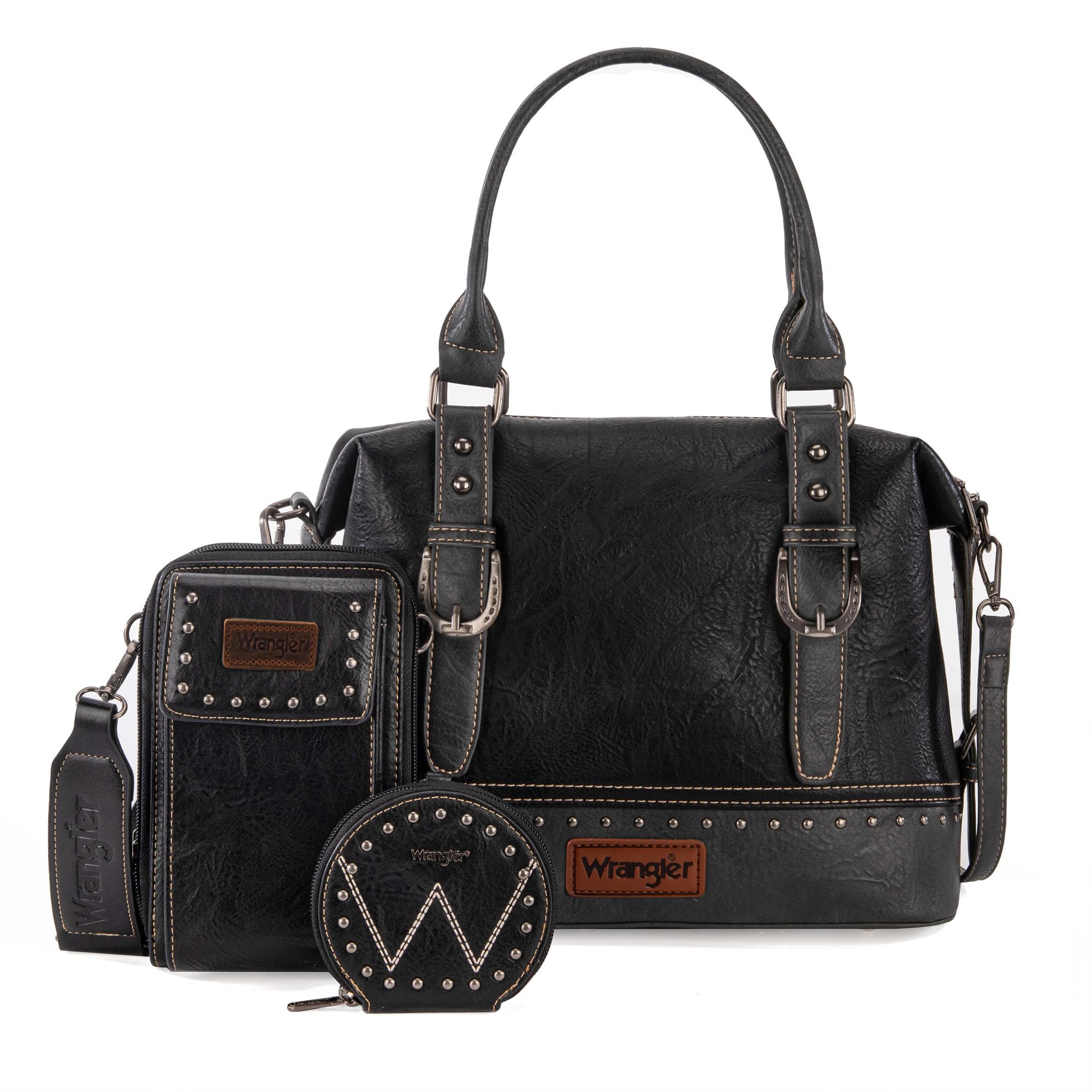 Wrangler Women's Trio: Satchel, Phone Bag & Coin Purse