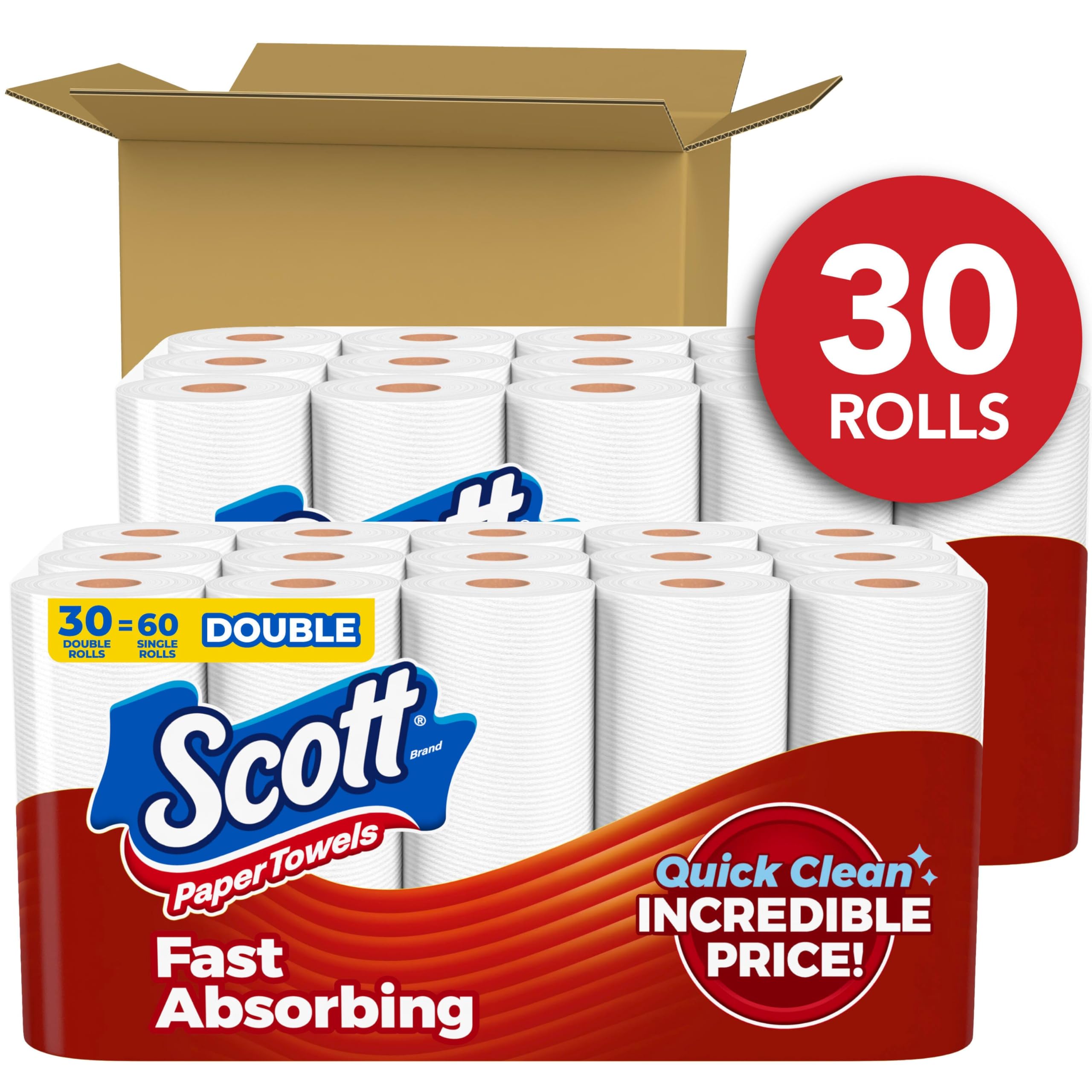 Scott Flexi-Sheet Towels: 6 Double = 12 Regular Rolls -  by Handbags Specialist Headquarter | Available at Handbags Specialist Headquarter