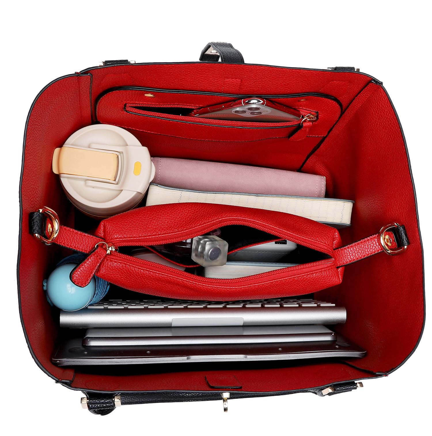 SQLP Luxe Tote: Women's Designer Travel Bag - Bucket Bag by Handbags Specialist Headquarter | Available at Handbags Specialist Headquarter