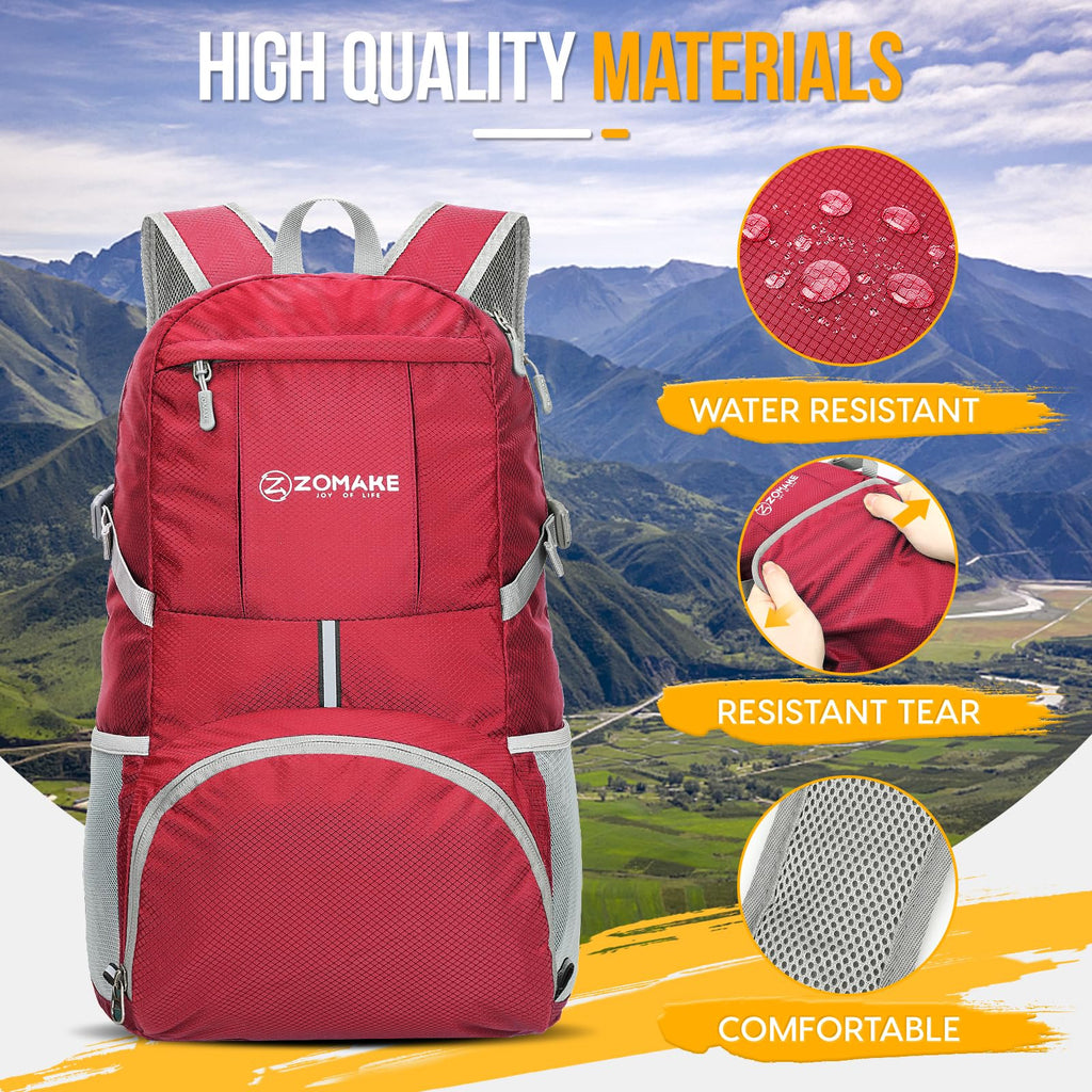 ZOMAKE 35L Compact Waterproof Hiking Backpack - Backpack Bags by Handbags Specialist Headquarter | Available at Handbags Specialist Headquarter