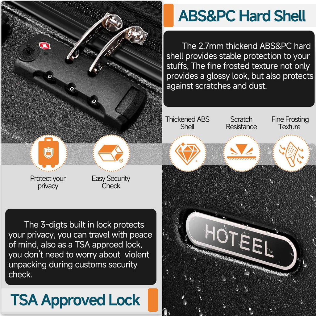 Hoteel 3-Piece Luggage Set - Luggage Travel Bags by Handbags Specialist Headquarter | Available at Handbags Specialist Headquarter