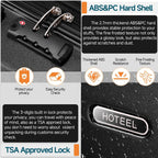 Hoteel 3-Piece Luggage Set - Luggage Travel Bags by Handbags Specialist Headquarter | Available at Handbags Specialist Headquarter