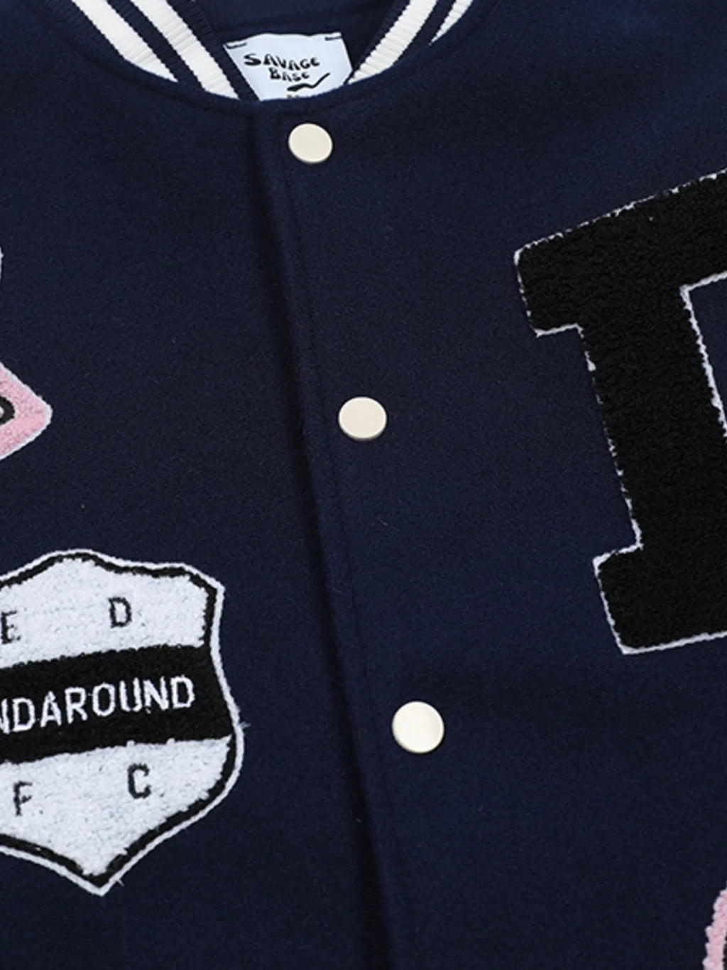 Men's Baseball Bomber Jacket with Patches - Men's jackets by Trendsi | Available at Handbags Specialist Headquarter