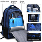 DUSLANG Travel Laptop Backpack with USB Port - Black - Backpack Bags by Handbags Specialist Headquarter | Available at Handbags Specialist Headquarter