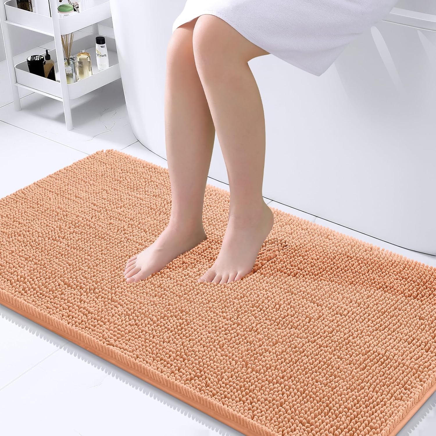 OLANLY Luxe Chenille Bath Mat - Quick Dry & Soft - Decor by Handbags Specialist Headquarter | Available at Handbags Specialist Headquarter