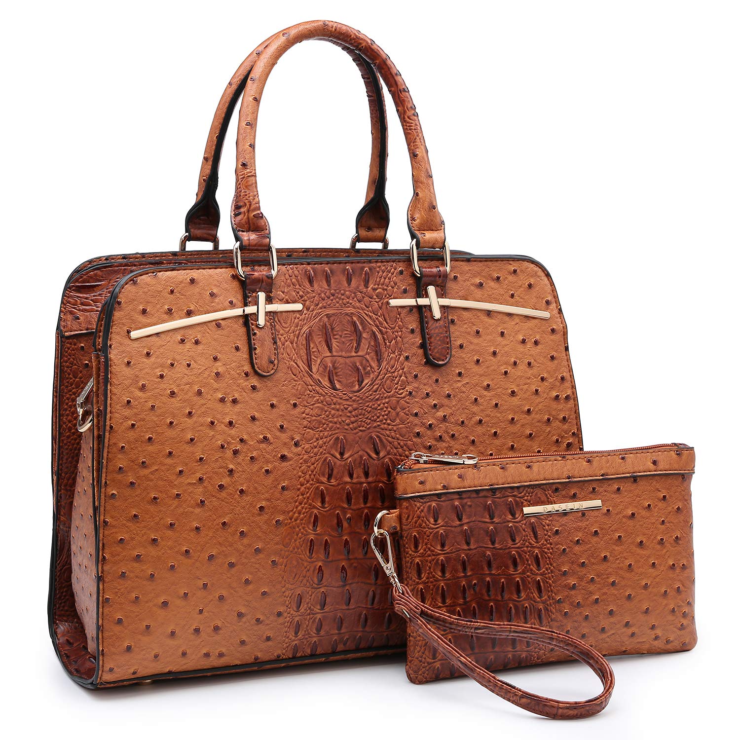 Women’s 2pc Tote & Wallet Handbag Set with 3 Compartments