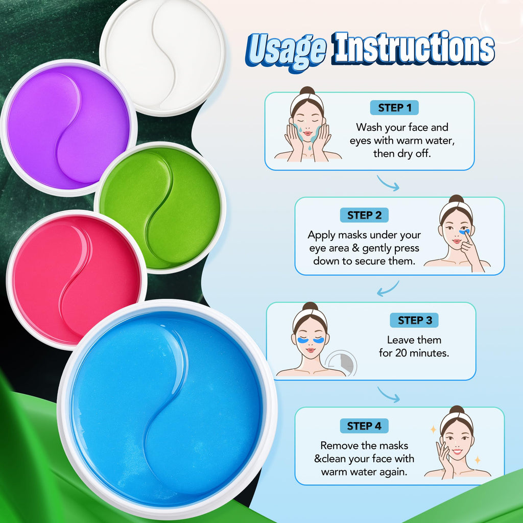 GoldenEye Glow Patches: 60-Pack for Radiant Eyes -  by Handbags Specialist Headquarter | Available at Handbags Specialist Headquarter