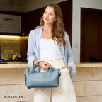 BOSTANTEN Leather Satchel Crossbody Handbag for Women
