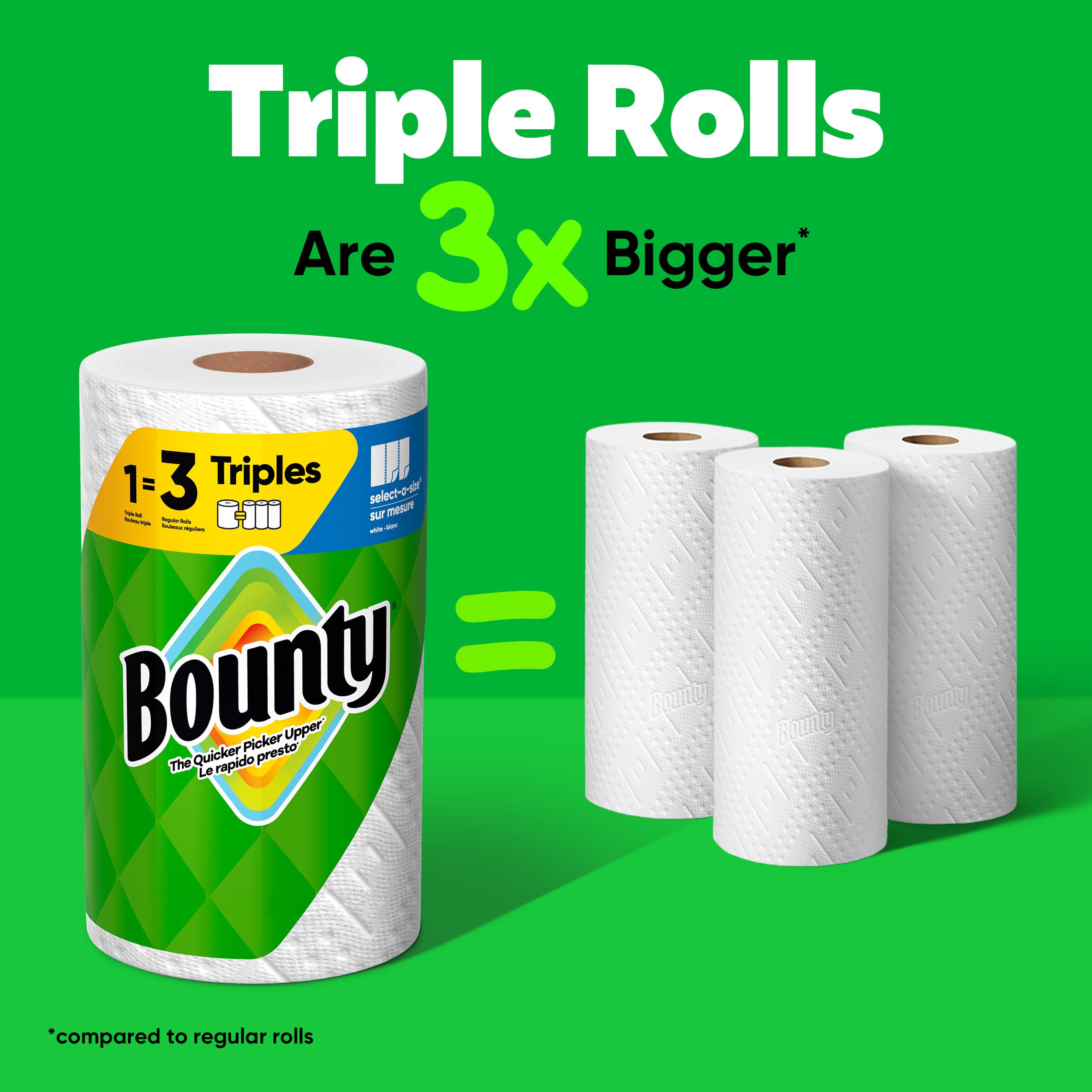 Bounty FlexiSheets: 8 Triple = 24 Regular Rolls -  by Handbags Specialist Headquarter | Available at Handbags Specialist Headquarter