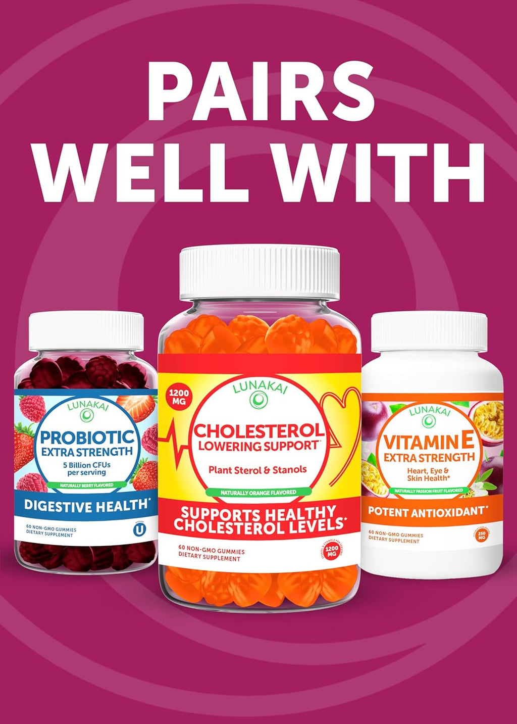 Lunakai Antioxidant Beet Chews - 60ct Gummies - Health & Household by Handbags Specialist Headquarter | Available at Handbags Specialist Headquarter