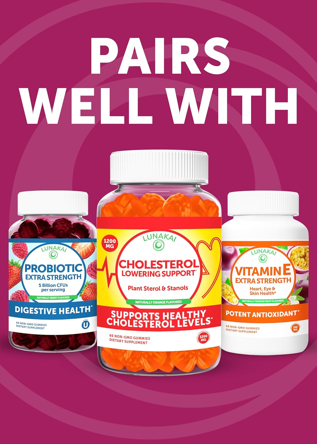 Lunakai Antioxidant Beet Chews - 60ct Gummies - Health & Household by Handbags Specialist Headquarter | Available at Handbags Specialist Headquarter