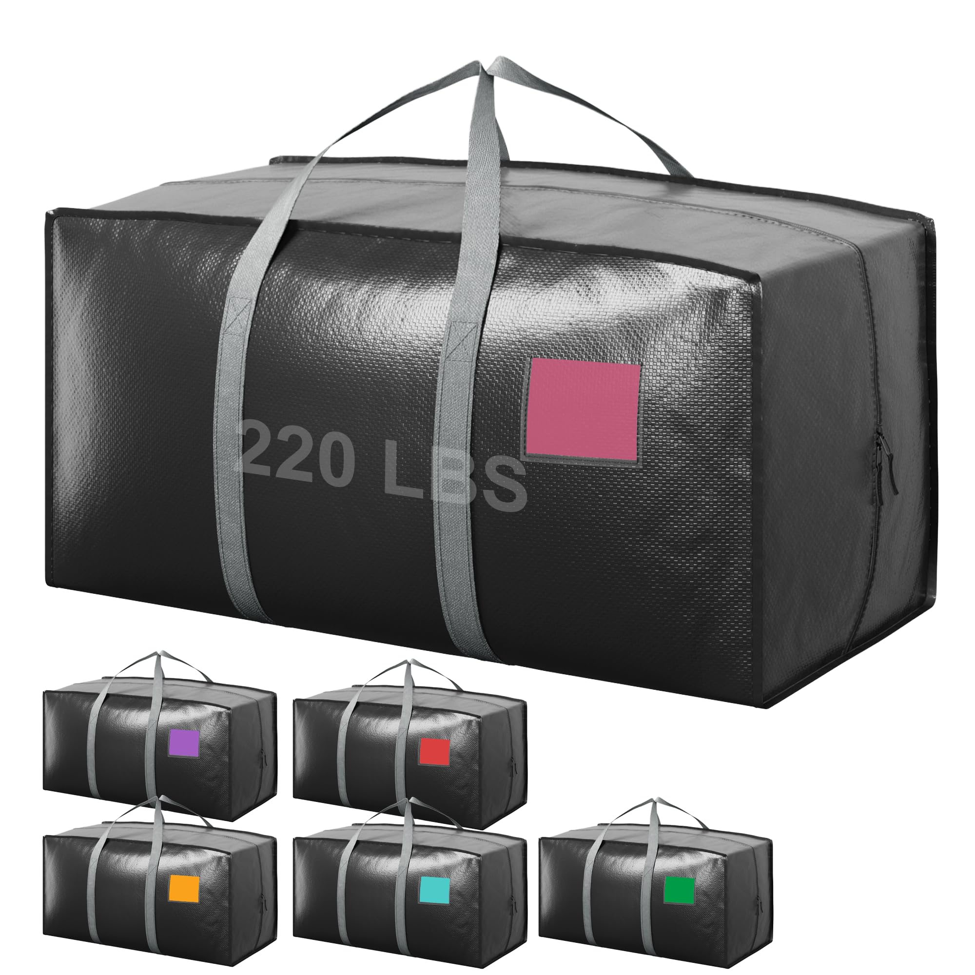 6 Pack XL Heavy Duty Moving Bags - Dark Blue