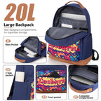 Cosbarn 5-Piece Hardshell Luggage Set - Dark Blue