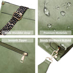 AUYOCO Chic Vegan Leather Crossbody Bag with Strap -  by Handbags Specialist Headquarter | Available at Handbags Specialist Headquarter