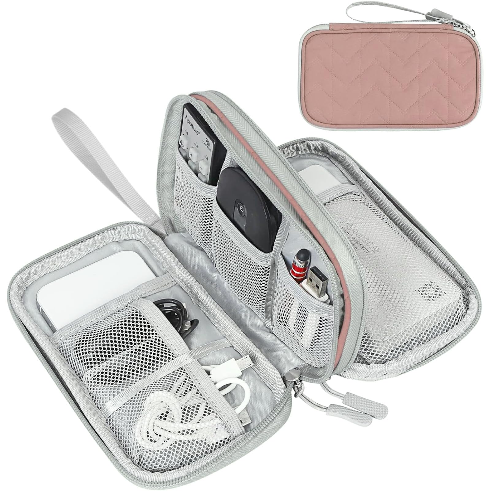 FYY All-in-One Travel Cable Organizer Pouch -  by Handbags Specialist Headquarter | Available at Handbags Specialist Headquarter