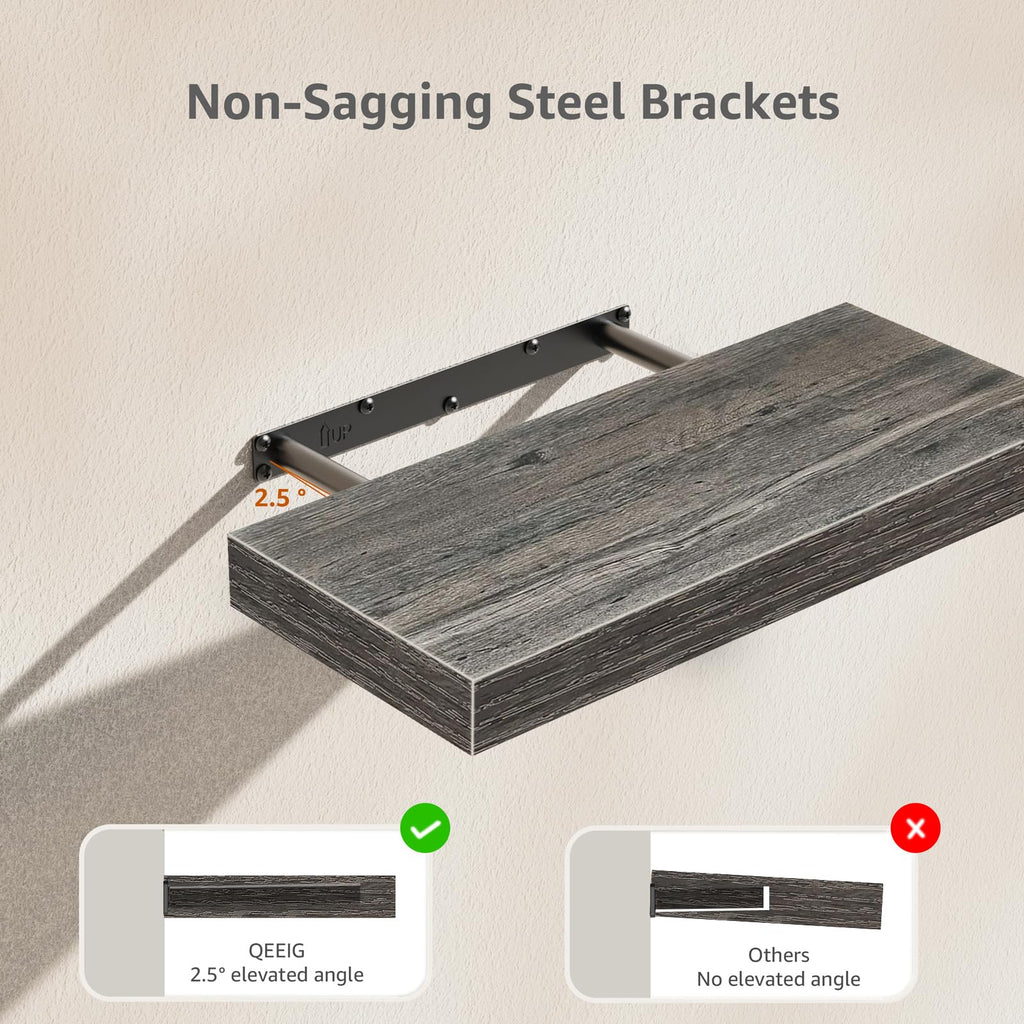 Rustic Farmhouse Shelves (008-40BN) - Decor by Handbags Specialist Headquarter | Available at Handbags Specialist Headquarter