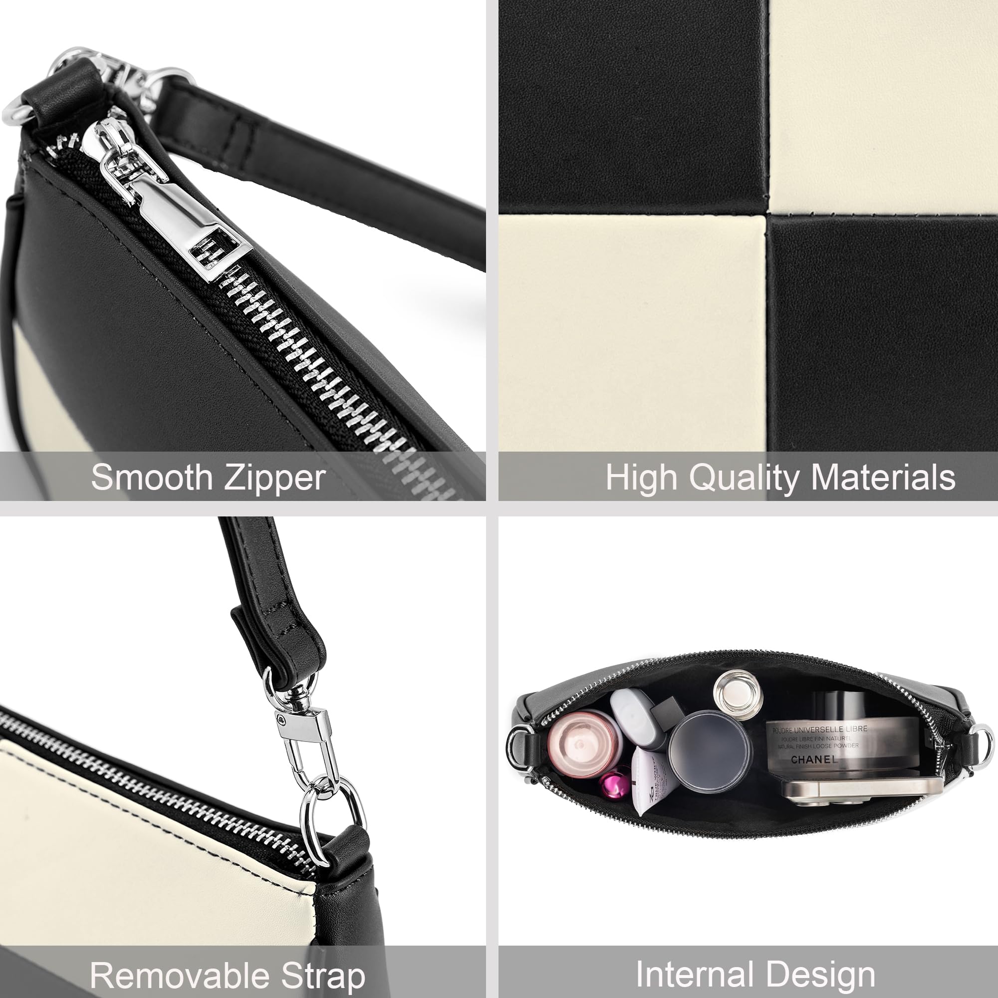 Retro Vegan Leather Shoulder Bag -  by Handbags Specialist Headquarter | Available at Handbags Specialist Headquarter