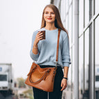 Genuine Leather Women's Tote Shoulder Bag